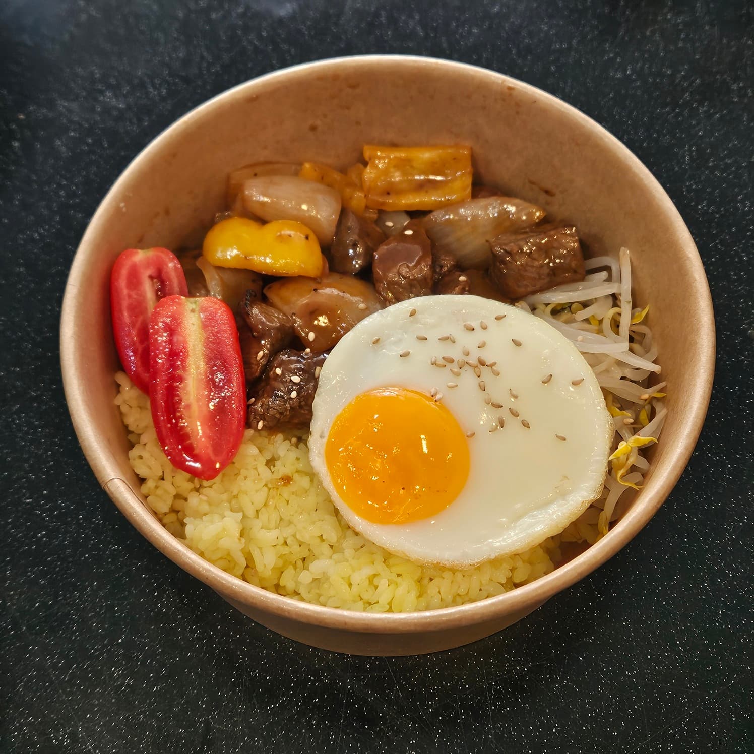 찹스테이크 덮밥